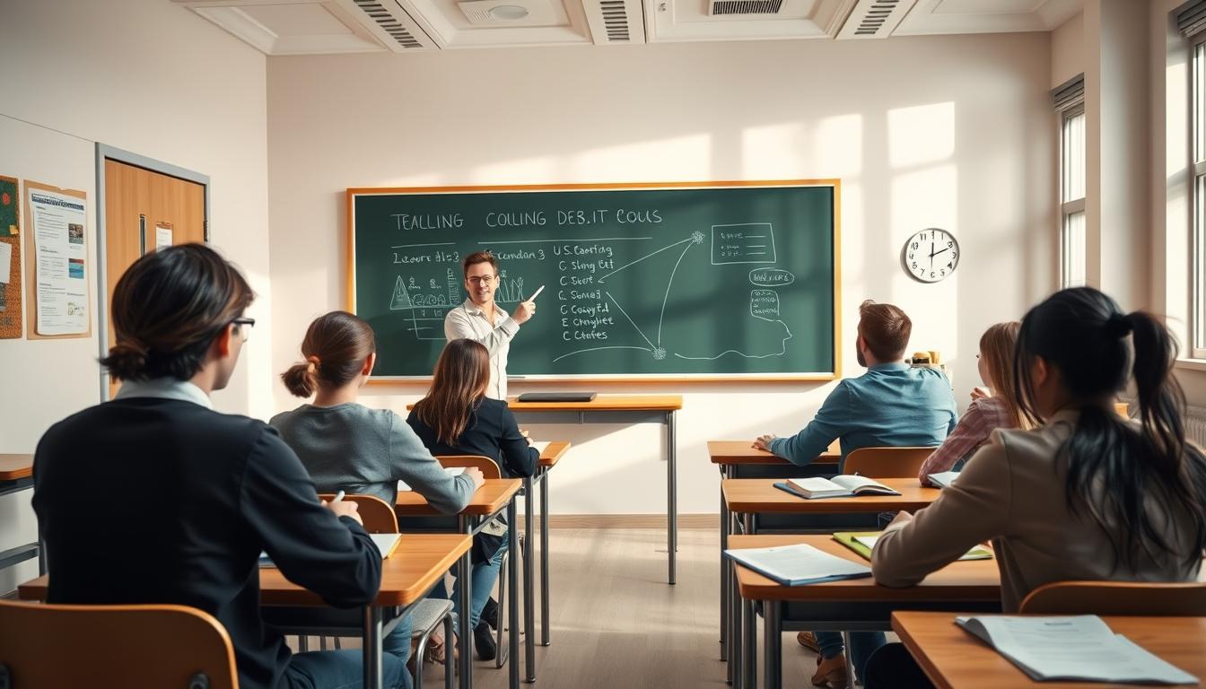 Modern university campus for students